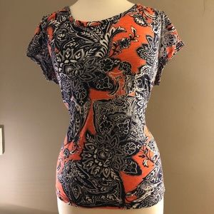 Peach and Blue T-Shirt